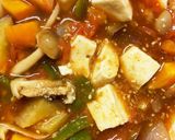 レンジ肉なしフレッシュトマト豆腐春炒め煮作り方17写真