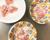 レンジさつま芋豚こまビビンバ味青椒肉絲風作り方3写真