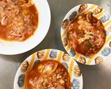 レンジさつま芋豚こまビビンバ味青椒肉絲風作り方4写真