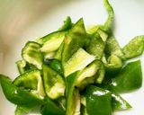 レンジさつま芋豚こまビビンバ味青椒肉絲風作り方5写真