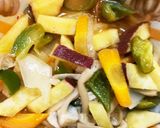 レンジさつま芋豚こまビビンバ味青椒肉絲風作り方13写真