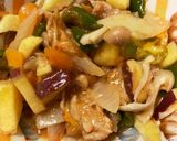 レンジさつま芋豚こまビビンバ味青椒肉絲風作り方14写真