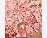 豚こまと茄子のポン酢炒め丼♬作り方4写真