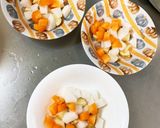 全てレンジ温野菜卵甘酢ごまだれチャンプル作り方6写真