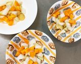 全てレンジ温野菜卵甘酢ごまだれチャンプル作り方7写真