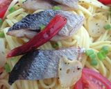 秋刀魚noぺペロン和風パスタU･ｪ･U作り方4写真
