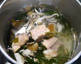 LDL対策！サバと切り昆布のお味噌汁作り方1写真