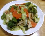 野菜炒めしょうが風味作り方4写真
