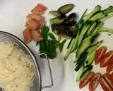 美味夏野菜で頂く紫蘇胡麻ジェノベーゼ素麺作り方3写真