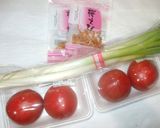 とまとサラダ♪簡単干し海老ドレッシング作り方1写真