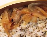 ポークステーキ丼弁当作り方2写真