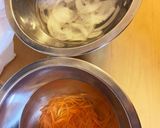カリカリベーコンとカラフル野菜のサラダ作り方1写真
