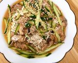さば缶とキュウリのとうふそうめん風作り方5写真