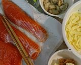 鮭とズッキーニちゃんちゃん焼き風作り方1写真