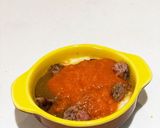 残り物リメイク♡ハンバーグカレーグラタン作り方4写真