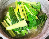 揚げ出し豆腐と江戸菜とナスの煮浸し作り方3写真