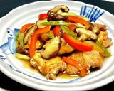鶏胸肉唐揚げに☆野菜たっぷり甘酢餡掛け作り方9写真