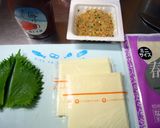梅と大葉が香る✿納豆チーズ春巻き作り方1写真