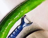 大っきいきゅうりのあんかけ作り方1写真