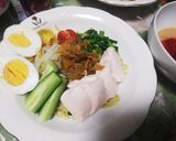 バースデー主人ランチ旨辛つけ麺2way作り方7写真