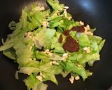 とりみそレタス炒めのっけ丼作り方4写真