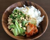 とりみそレタス炒めのっけ丼作り方5写真