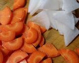 野菜たっぷり…ほうとう的な味噌汁作り方1写真