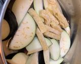 茄子と油揚げのお味噌汁作り方2写真