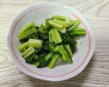 簡単★作り置きに★江戸菜ナムル作り方3写真