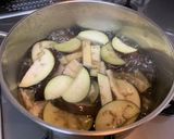 茄子と油揚げのお味噌汁作り方3写真