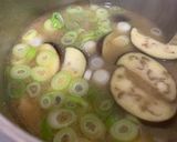 茄子と油揚げのお味噌汁作り方5写真