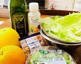 私のごちそうサラダ☆デリ風＊柑橘ナッツ作り方1写真