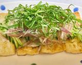 豆腐ステーキ★きゅうり大葉みょうが乗せ作り方7写真