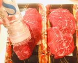 ステーキ焼き方・牛モモステーキ・ソース作り方1写真