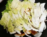牛肉と白菜と葛きりのすき焼き風作り方1写真