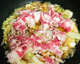 牛肉と白菜と葛きりのすき焼き風作り方2写真