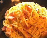 【レンジで簡単主食】濃厚カルボナーラ作り方1写真