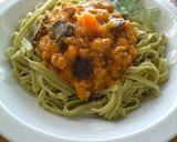 かぼちゃの和風ミートソースパスタ作り方9写真