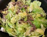 超簡単☆牛肉とキャベツの和風チャンプルー作り方2写真