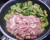 簡単！豚こまピーマン☆甘辛味噌風味作り方4写真