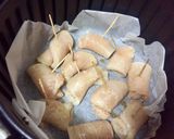 エアフライヤー唐揚げ風鶏胸肉ロール巻き作り方4写真