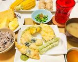 和食天ぷら・とり天・アスパラ天・芋天4種作り方6写真