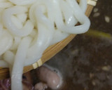 リカちゃん♡イカの墨煮を利用しておうどん作り方5写真