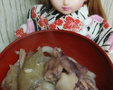リカちゃん♡イカの墨煮を利用しておうどん作り方9写真