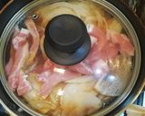 他人丼(豚ロース肉の卵とじ)作り方5写真
