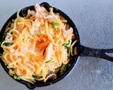 豚ニラ温玉丼作り方5写真