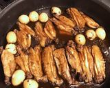 鶏手羽と卵のバルサミコ煮作り方6写真