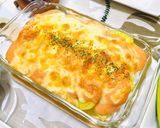 焼肉メインの夕飯・明太ポテトグラタン作り方4写真