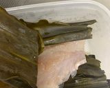 真鯛の昆布じめの胡麻山葵ダレまみれ作り方1写真