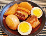 圧力鍋で簡単★豚の角煮(大根&茹で卵)★作り方10写真
